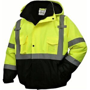 New High Visibility Reflective Jackets for Men, Waterproof Class 3 Safety